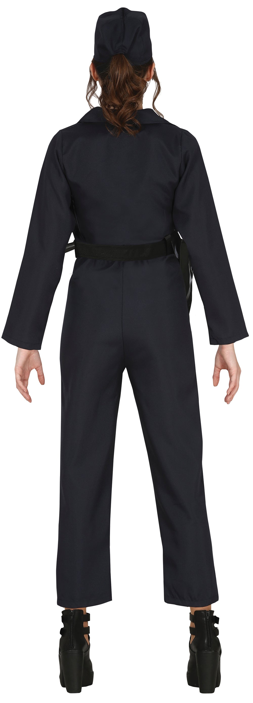 GP86687 – Polizei Karnevalsoutfit Hut Overall – Größe: 14 - 16 Jahre – Farbe: Schwarz