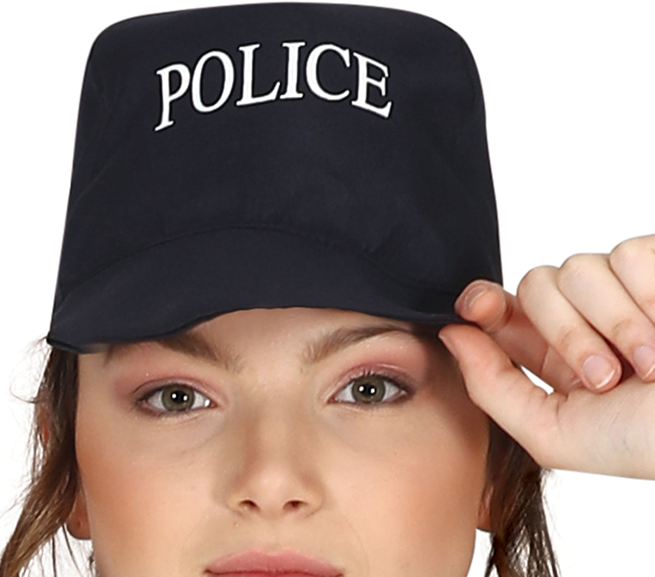 GP86687 – Polizei Karnevalsoutfit Hut Overall – Größe: 14 - 16 Jahre – Farbe: Schwarz