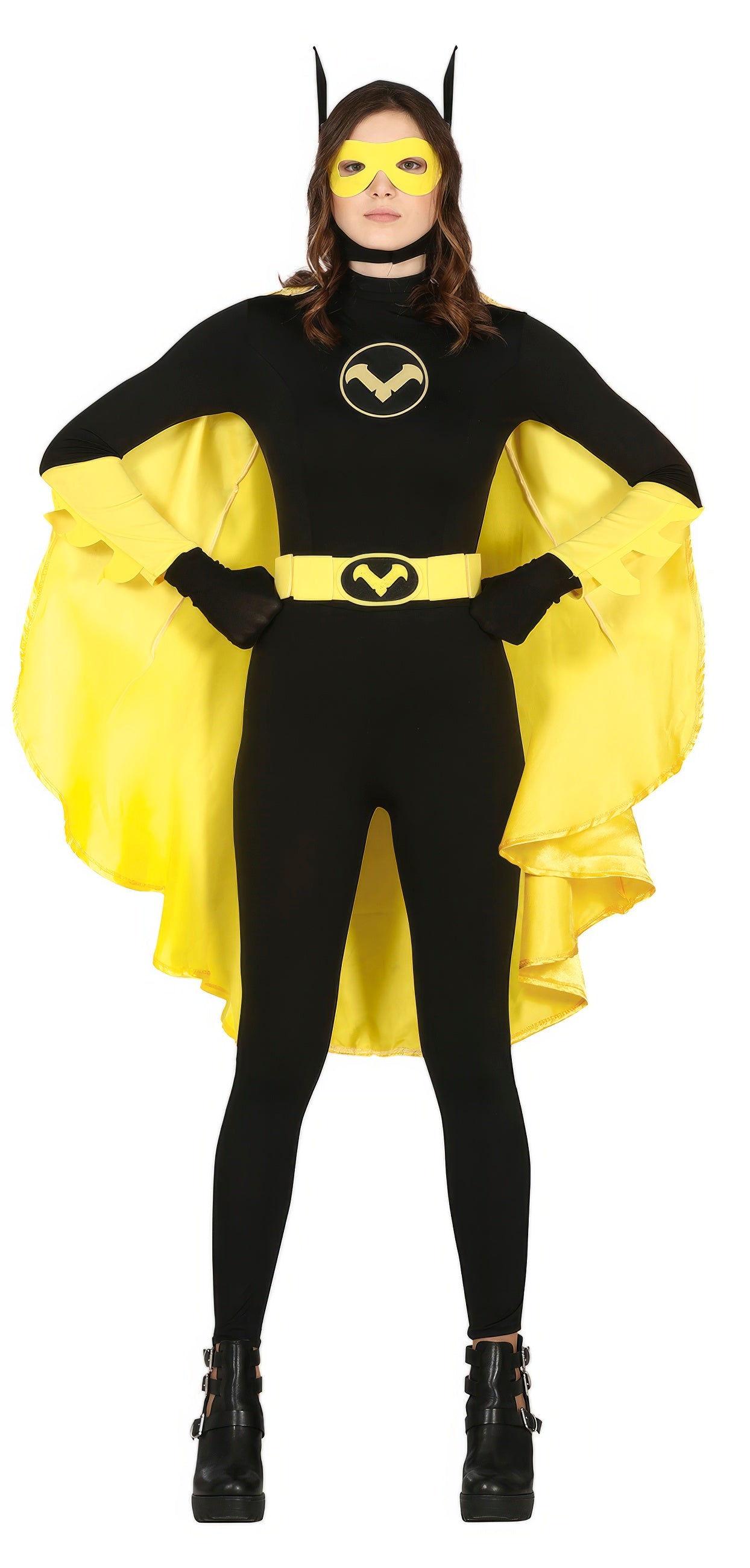 GP84571 – Fledermaus Abenteuerheld Outfit – Größe: 14 - 16 Jahre – Farbe: Schwarz