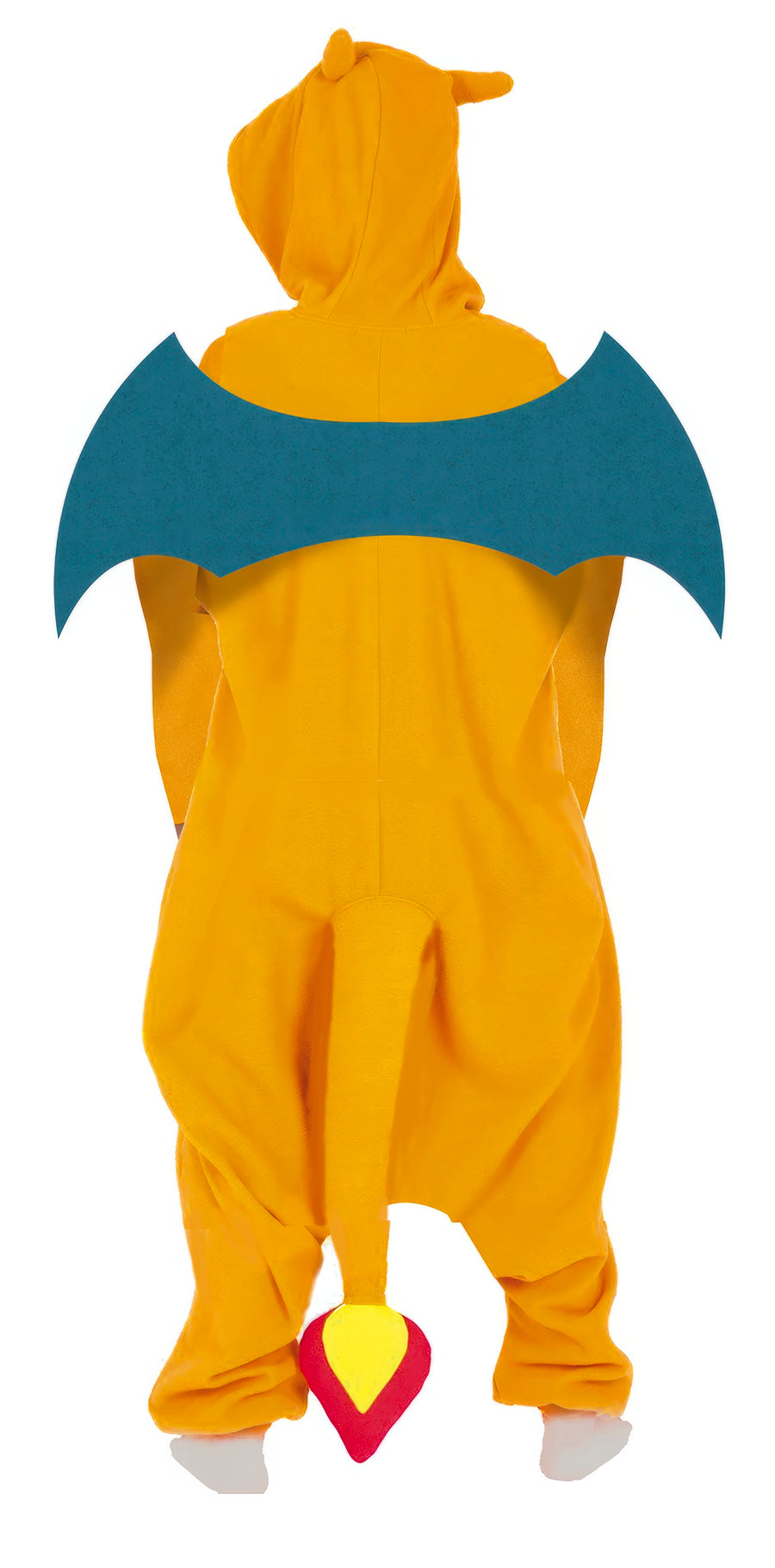 GP77877 – Drachenkostüm Kinder Karneval – Größe: 110/116, 128/134, 140/146 – Farbe: Orange, Ansicht 2