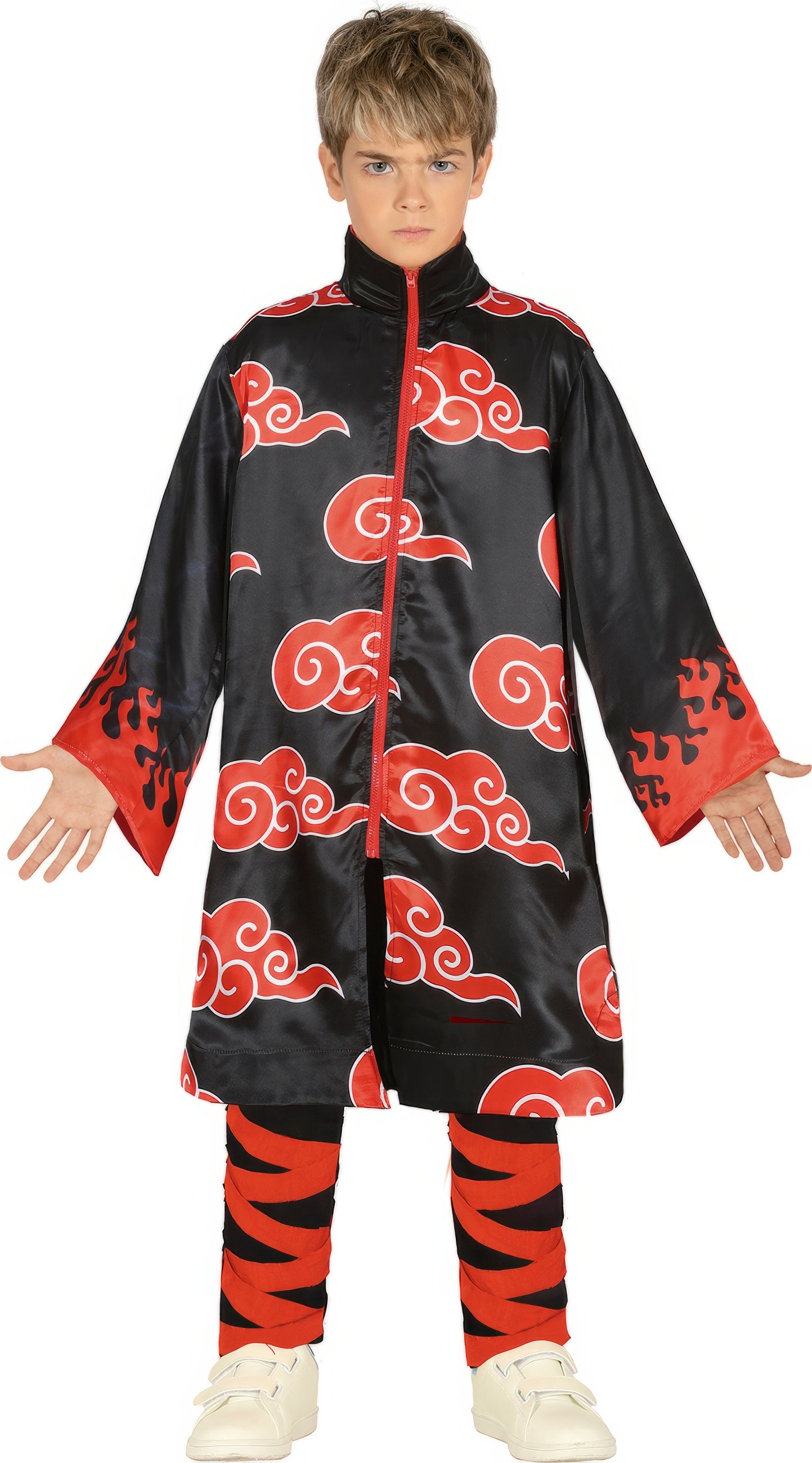 GP77886 – Ninja Wolken Kämpfer Klassisches Anime – Größe: 110/116 – Farbe: Schwarz
