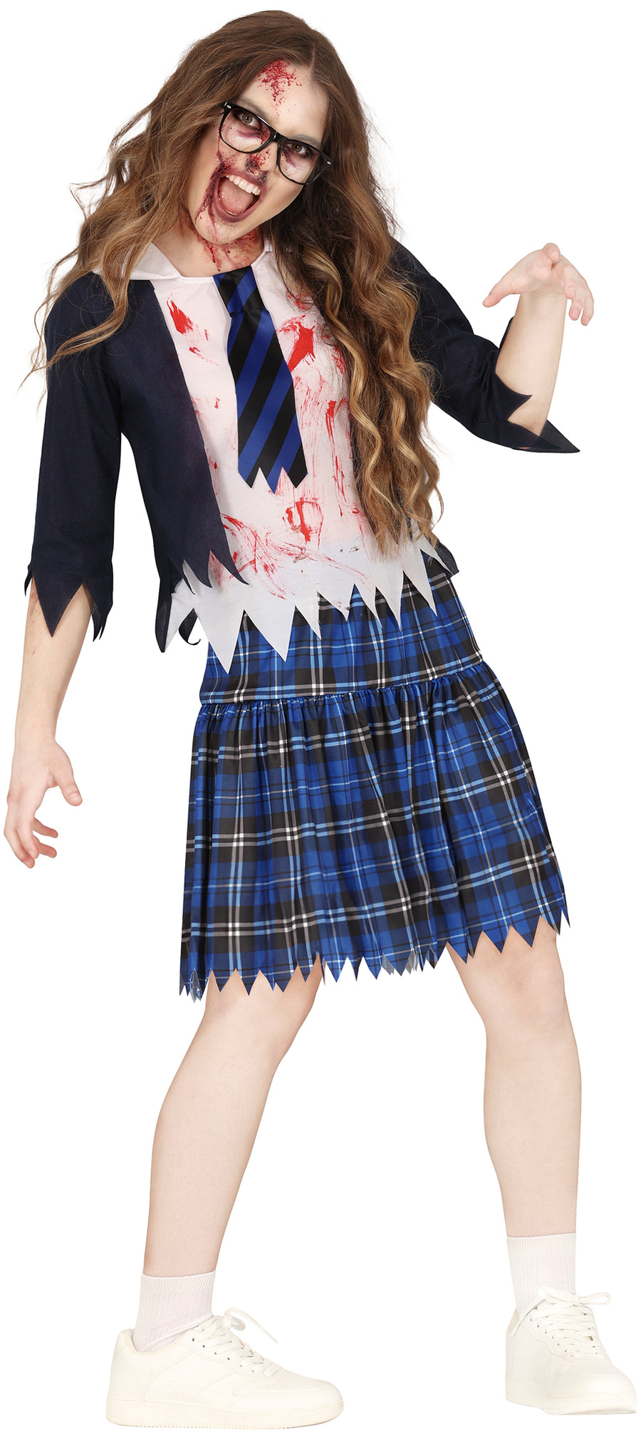 Zombie Schulmädchen Kostüm für Damen