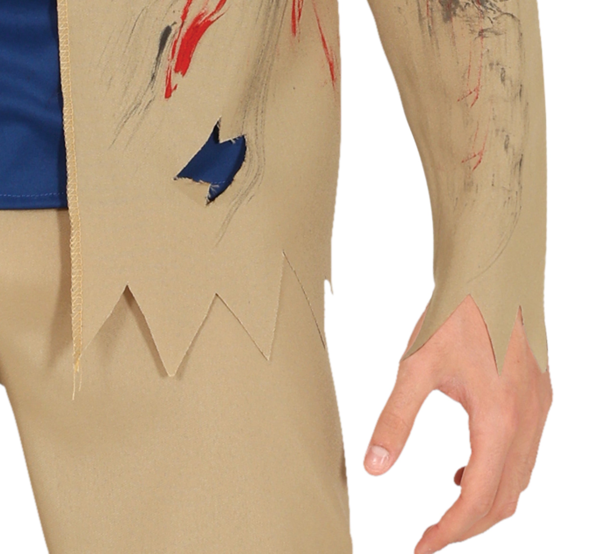 GP79105 – Halloween Horror Mörder Kostüm Schlitzer – Größe: 14 - 16 Jahre – Farbe: Beige