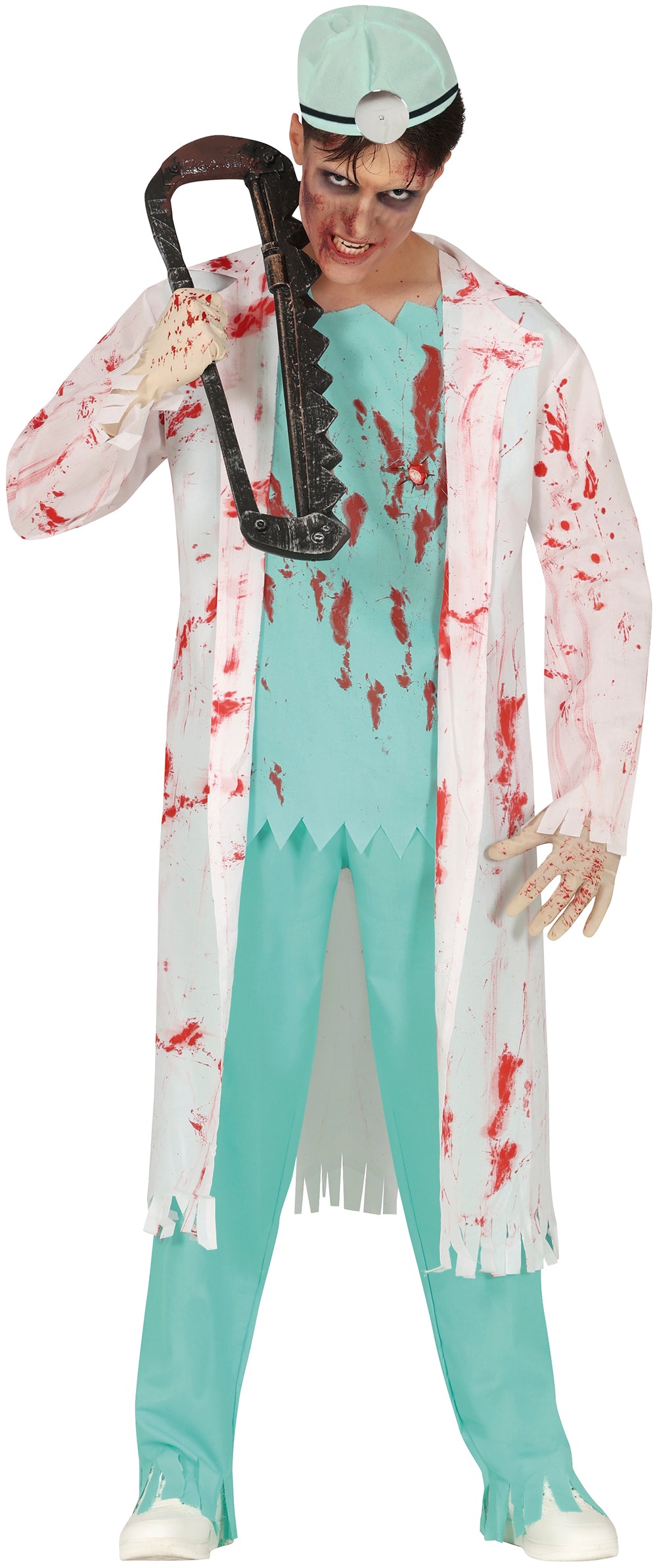 GP79116 – Zombie Arzt Halloween Kostüm – Größe: 14 - 16 Jahre – Farbe: Blau