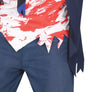GP79118 – Zombie Untoter Schuler Halloween – Größe: 14 - 16 Jahre – Farbe: Blau