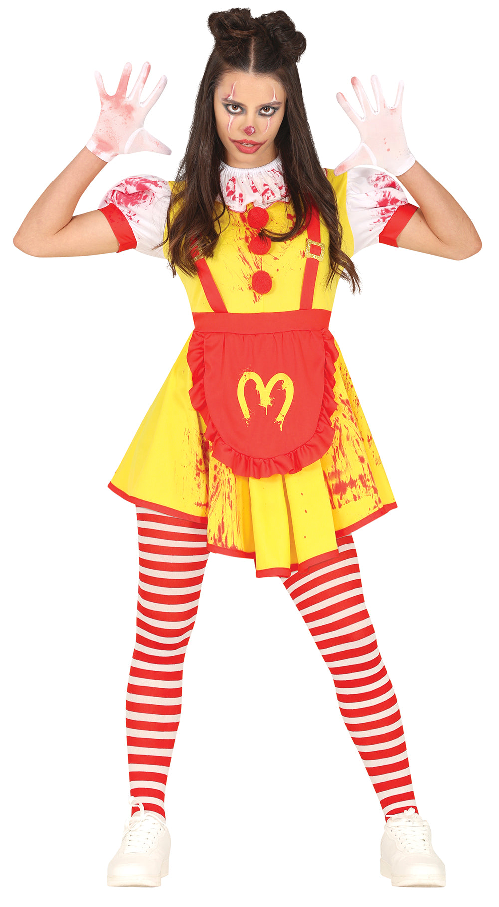 GP79508 – Clown Schreckgespenst Halloween Horrorkostüm – Größe: 14 - 16 Jahre – Farbe: Gelb