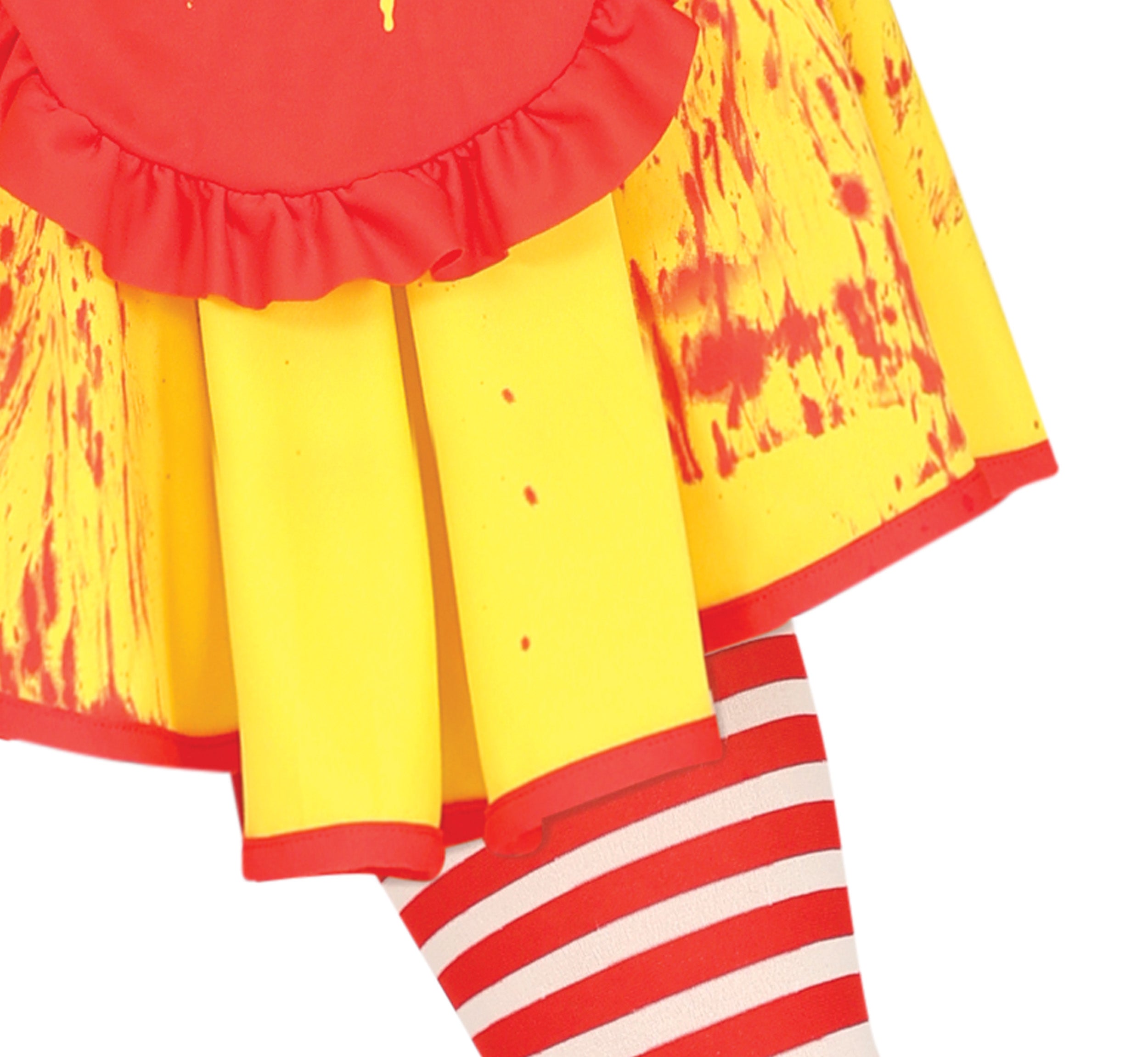 GP79508 – Clown Schreckgespenst Halloween Horrorkostüm – Größe: 14 - 16 Jahre – Farbe: Gelb