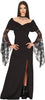 GP79556 – Halloween Hexen Königin Kleid Mit – Größe: 14 - 16 Jahre – Farbe: Schwarz