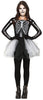 GP79592 – Skelett Halloween Tutu Kostüm – Größe: 14 - 16 Jahre – Farbe: Schwarz