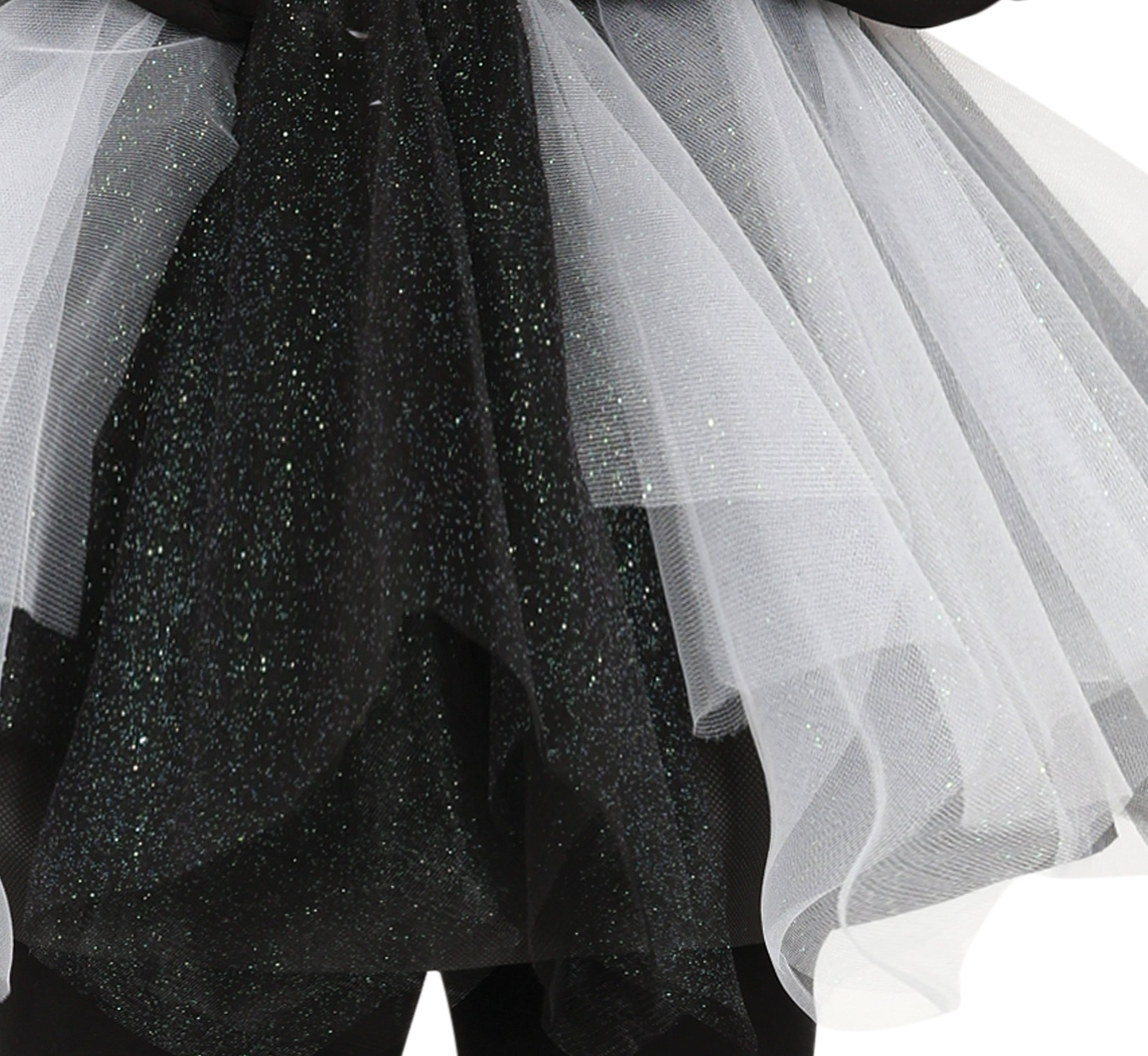GP79592 – Skelett Halloween Tutu Kostüm – Größe: 14 - 16 Jahre – Farbe: Schwarz