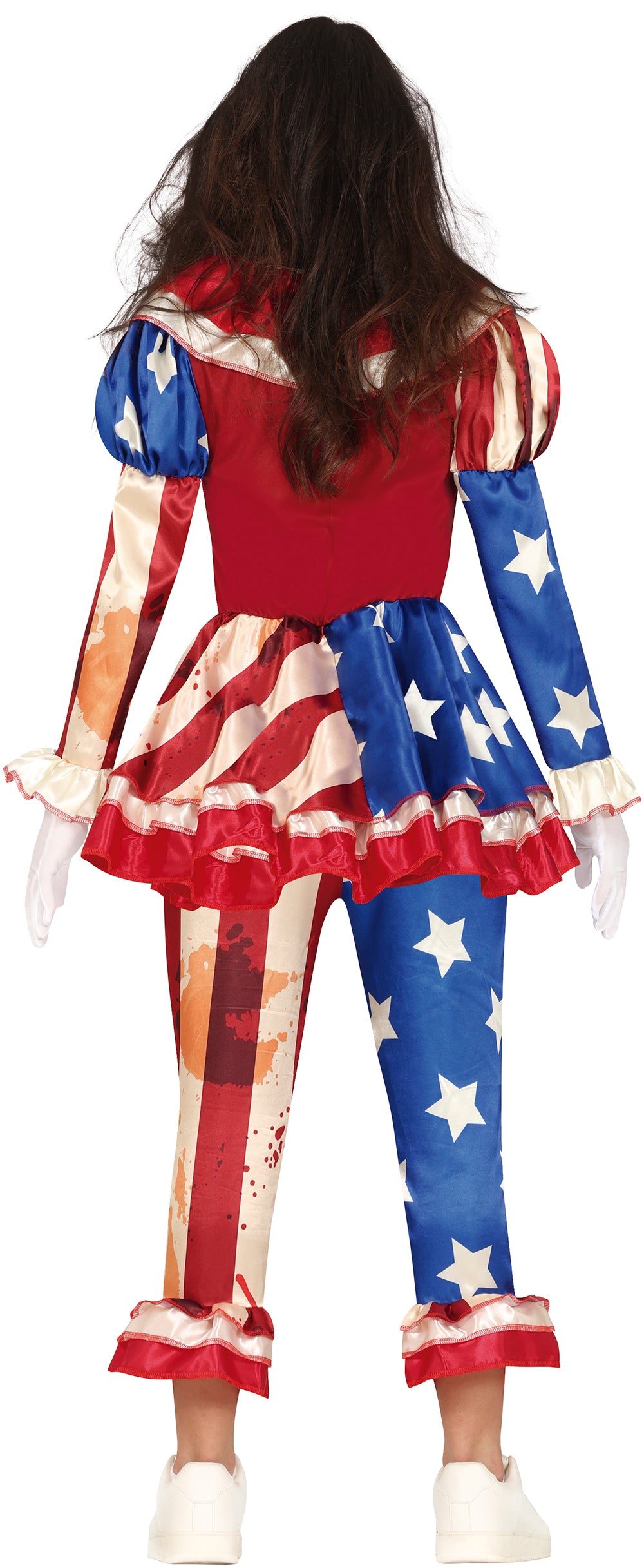 GP79836 – Clown Amerika Halloween Kostüm Gruselig – Größe: 14 - 16 Jahre – Farbe: Blau