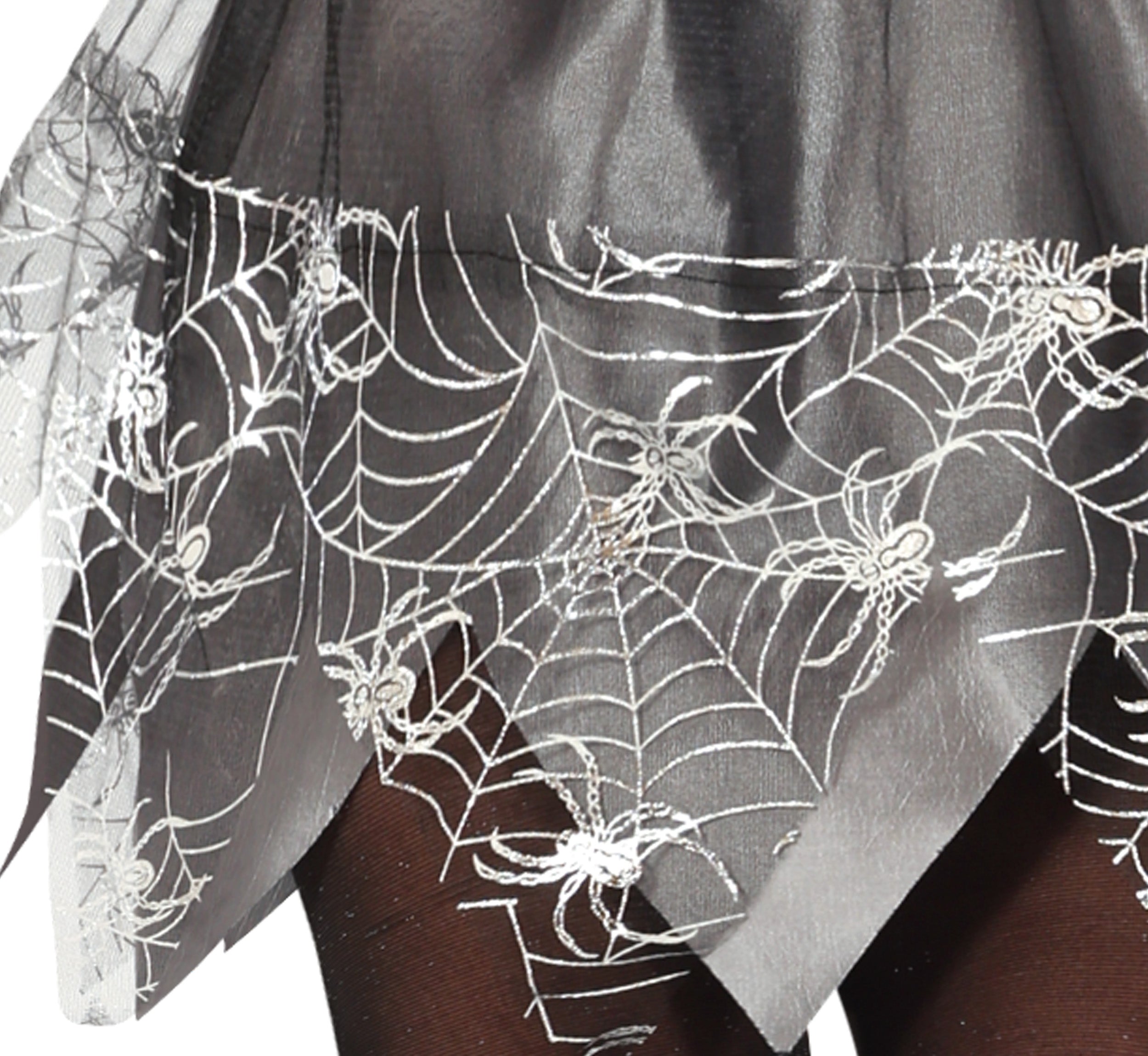GP79844 – Hexe Halloween Kostüm Grau Zauberhafte – Größe: 14 - 16 Jahre – Farbe: Schwarz