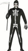 GP80027 – Skelett Reaper Halloween Anzug Mit Kapuze – Größe: 14 - 16 Jahre – Farbe: Schwarz