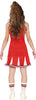 GP84311 – Halloween Zombie Cheerleader Kostüm – Größe: 14 - 16 Jahre – Farbe: Rot