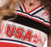 GP84311 – Halloween Zombie Cheerleader Kostüm – Größe: 14 - 16 Jahre – Farbe: Rot