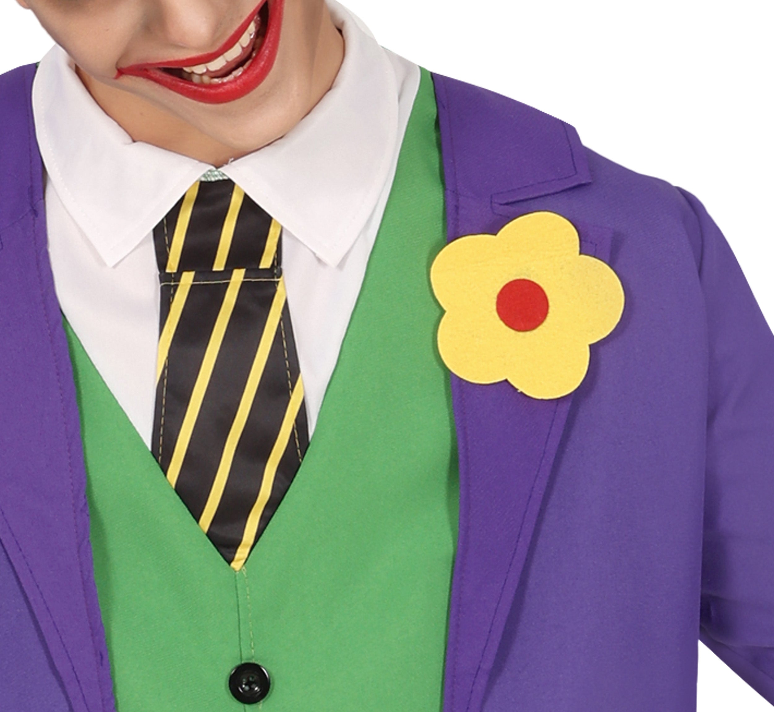 GP88059 – Mr Smile Halloween Bösewicht Clown – Größe: 14 - 16 Jahre – Farbe: Lila