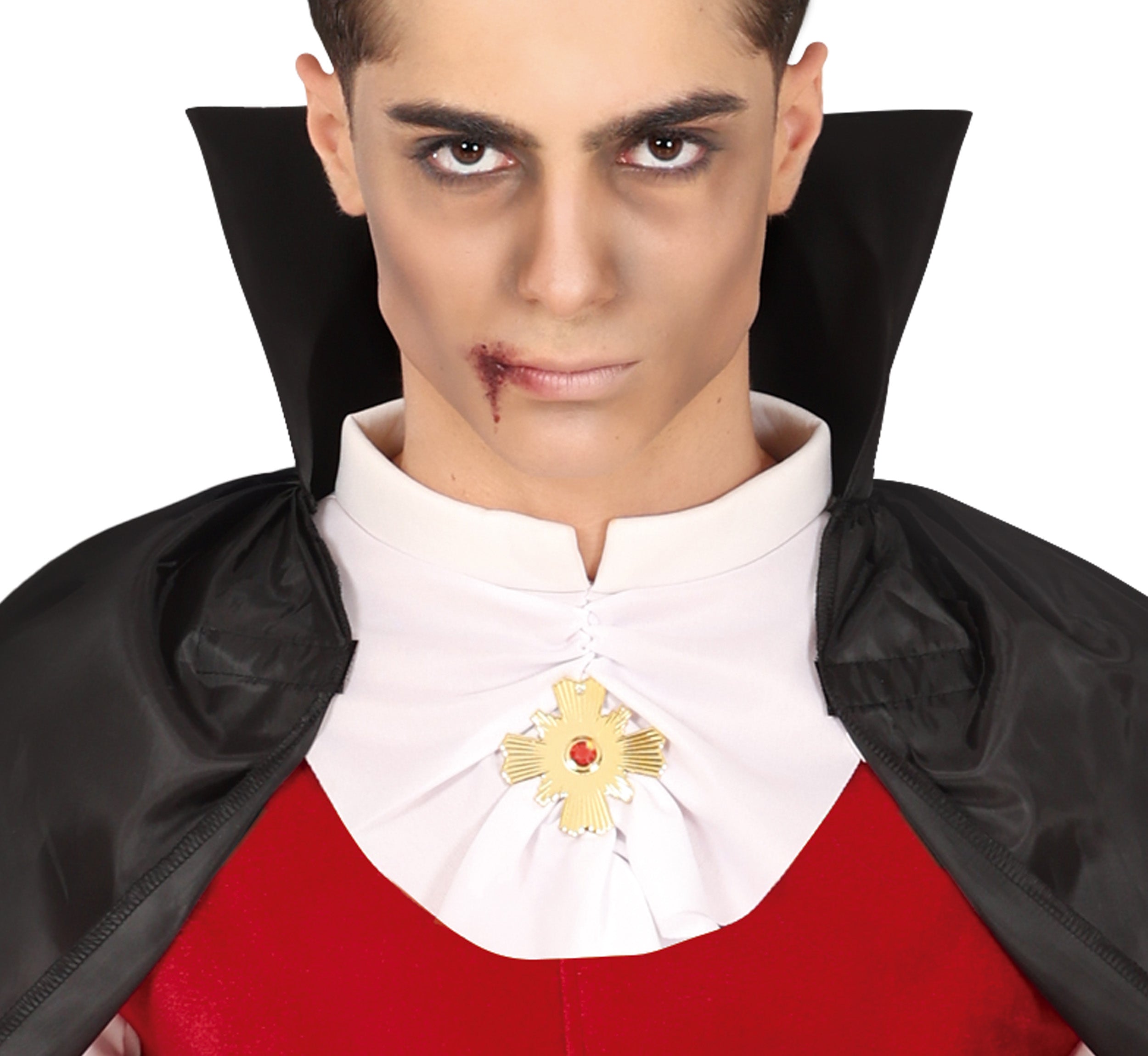 GP88314 – Vampir Halloween Kleid Mantel Rote Weste – Größe: 14 - 16 Jahre – Farbe: Grau