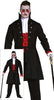 GP88359 – Vampir Graf Halloween Kostüm Mantel – Größe: 14 - 16 Jahre – Farbe: Schwarz