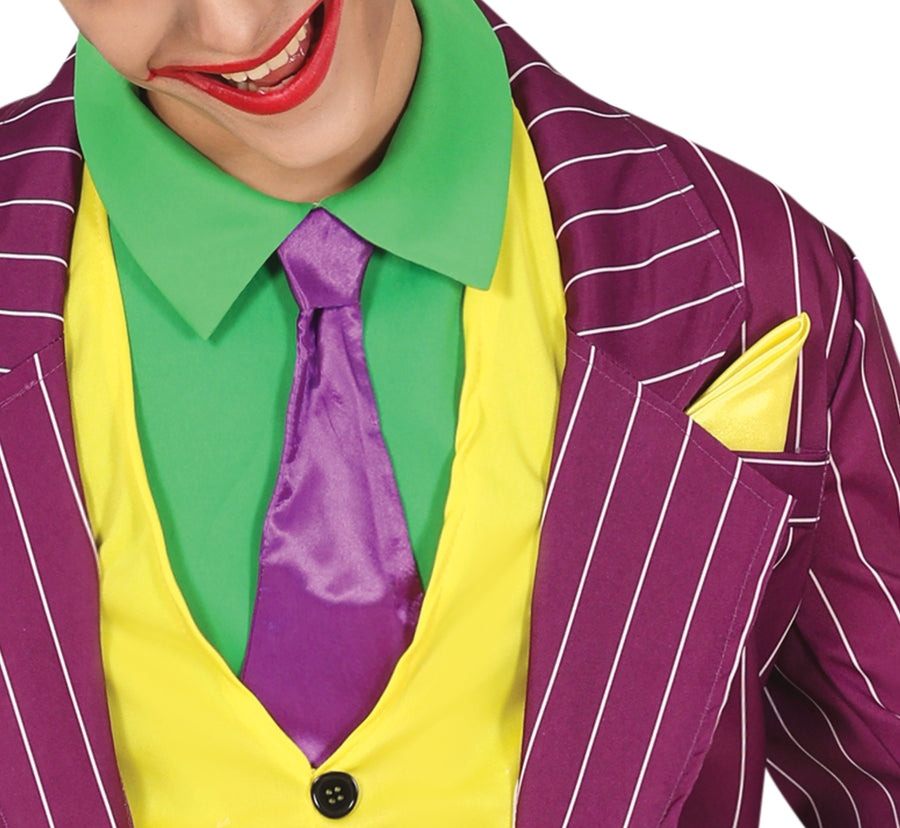 GP88705 – Mr Smile Bösewicht Narr Kostüm – Größe: 14 - 16 Jahre – Farbe: Lila, Ansicht 2