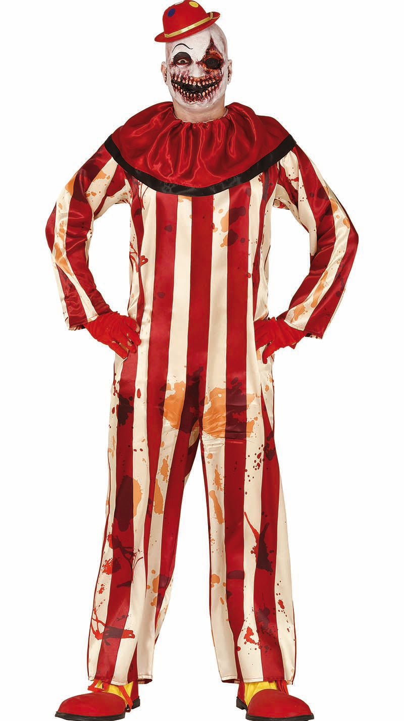 GP88729 – Clown Gruselgestalt Halloween Horrorblut – Größe: 14 - 16 Jahre – Farbe: Beige