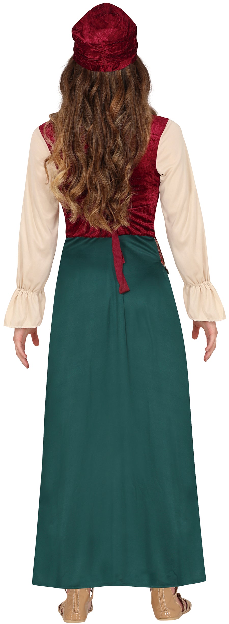 GP88782 – Hexe Zigeunerin Orakel Halloween Mystik – Größe: 14 - 16 Jahre – Farbe: Grün, Ansicht 2