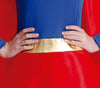 GP77847 – Superheld Abenteuerfigur Comicheld Karneval – Größe: 14 - 16 Jahre – Farbe: Blau