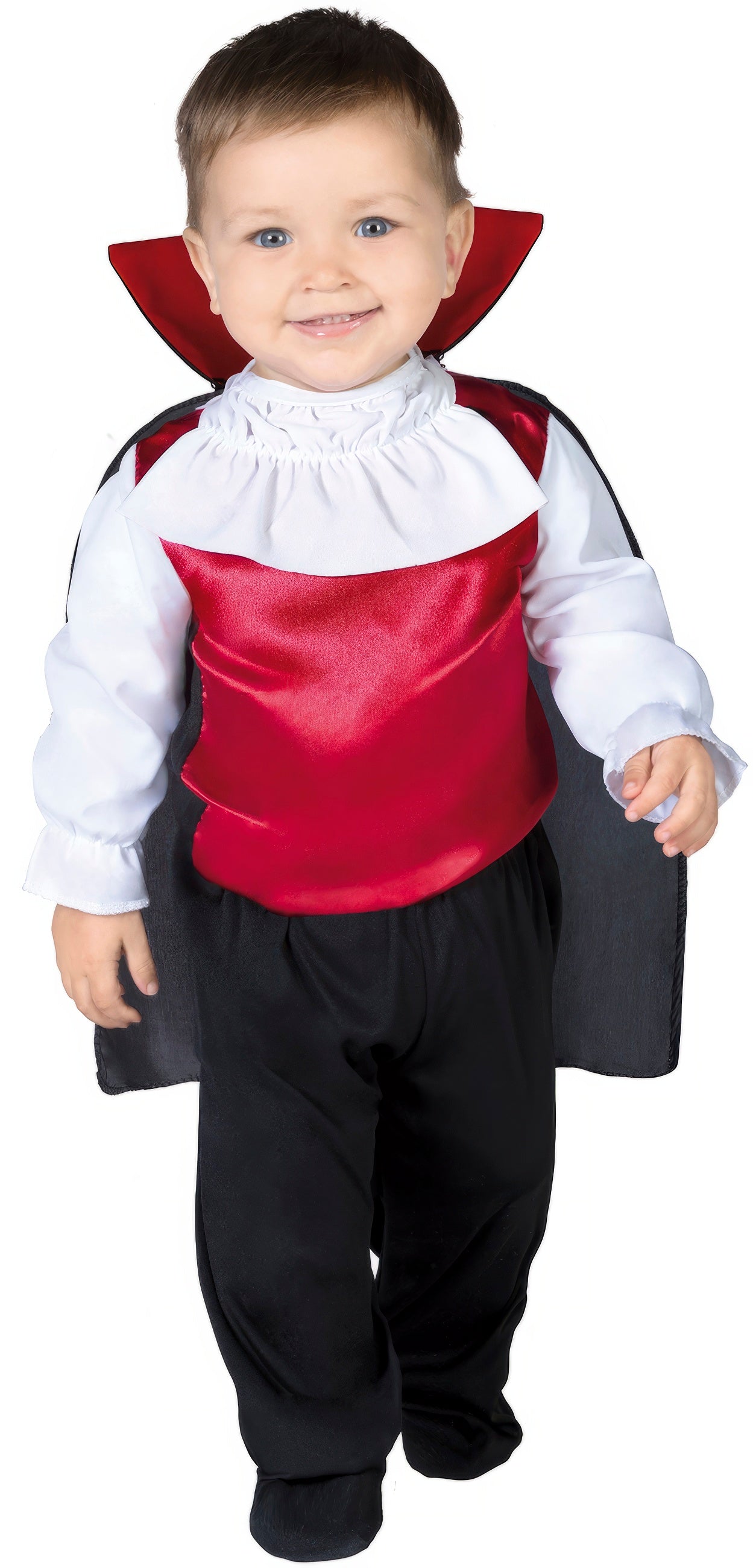 GP78009 – Vampir Halloween Umhang Kostüm – Größe: 86/92 – Farbe: Grau