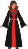 GP78015 – Vampir Halloween Kleid Kinderkostüm – Größe: 98/104, 110/116, 128/134, 140/146 – Farbe: Rot