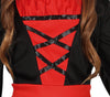 GP78015 – Vampir Halloween Kleid Kinderkostüm – Größe: 98/104, 110/116, 128/134, 140/146 – Farbe: Rot