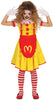 GP78019 – Halloween Clown Kostüm Kinder Bunter Gruselspaß – Größe: 110/116, 128/134, 140/146, 98/104 – Farbe: Gelb