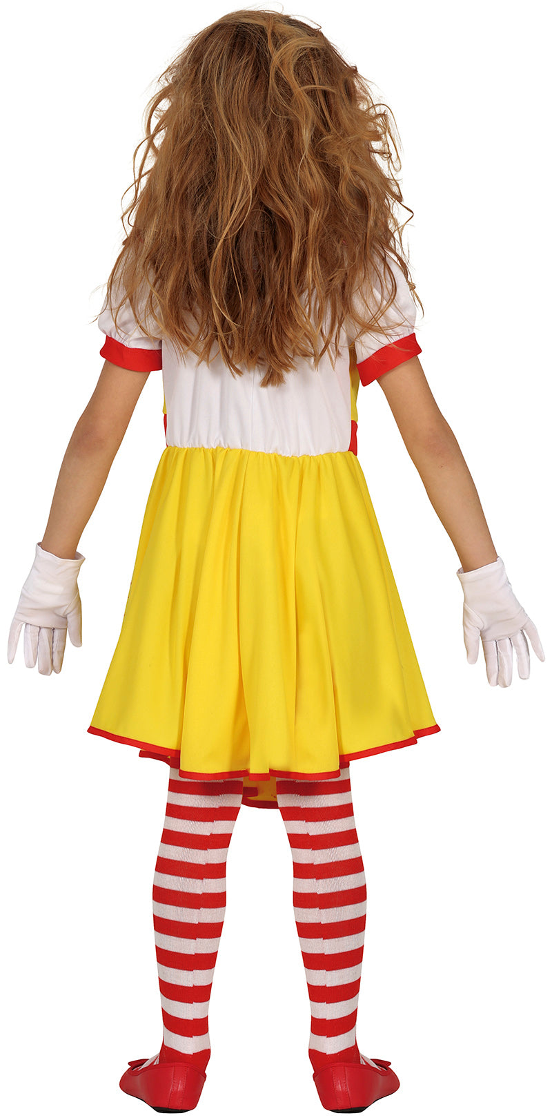 GP78019 – Halloween Clown Kostüm Kinder Bunter Gruselspaß – Größe: 110/116, 128/134, 140/146, 98/104 – Farbe: Gelb