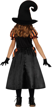 Hexe Halloween Zauberkleid Kürbisse, Bild 2