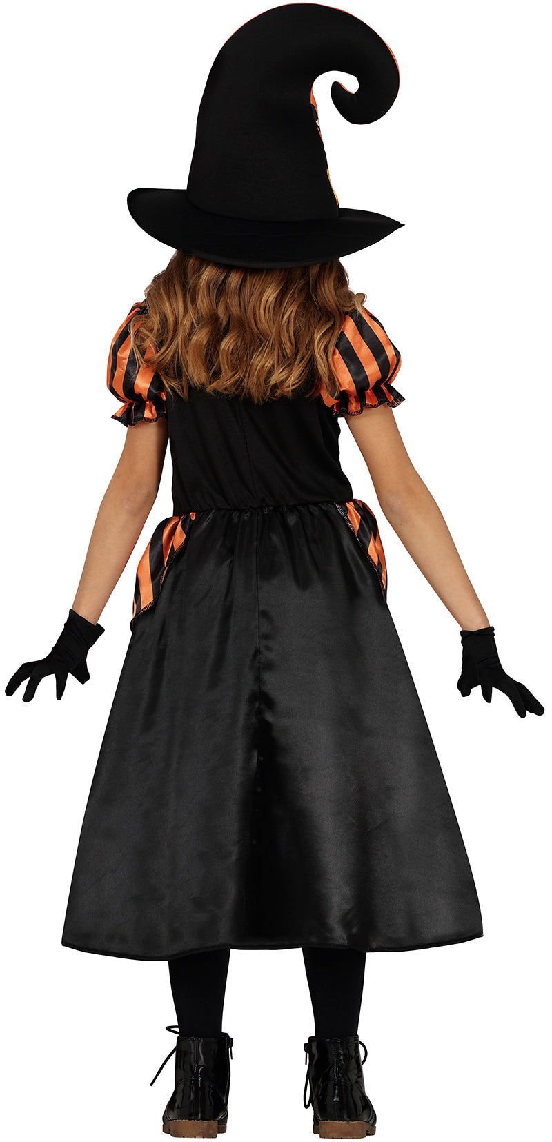 GP78022 – Hexe Halloween Zauberkleid Kürbisse – Größe: 98/104 – Farbe: Orange, Ansicht 2