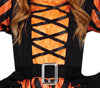 GP78022 – Hexe Halloween Zauberkleid Kürbisse – Größe: 110/116 – Farbe: Orange