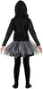 GP78026 – Skelett Kostüm Halloween Tüllrock – Größe: 110/116 – Farbe: Schwarz