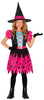 GP78029 – Hexe Halloween Kostüm Kinder – Größe: 98/104 – Farbe: Pink