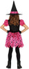 GP78029 – Hexe Halloween Kostüm Kinder – Größe: 98/104 – Farbe: Pink