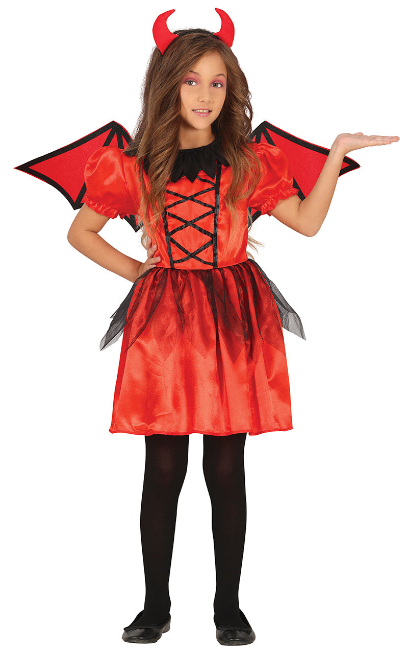GP78049 – Halloween Dämon Kinderkostüm Flügel – Größe: 140/146 – Farbe: Rot