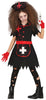 GP78053 – Halloween Krankenschwester Unheimlich Blutige – Größe: 110/116, 128/134, 140/146 – Farbe: Rot