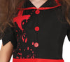 GP78053 – Halloween Krankenschwester Unheimlich Blutige – Größe: 110/116, 128/134, 140/146 – Farbe: Rot