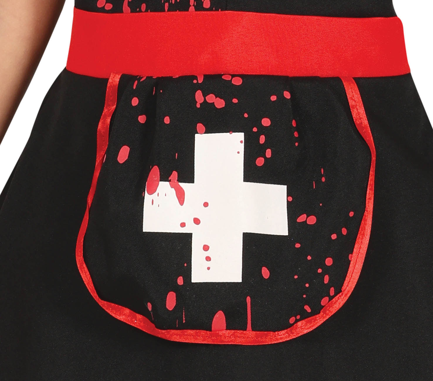 GP78053 – Halloween Krankenschwester Unheimlich Blutige – Größe: 110/116, 128/134, 140/146 – Farbe: Rot