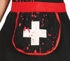 GP78053 – Halloween Krankenschwester Unheimlich Blutige – Größe: 110/116, 128/134, 140/146 – Farbe: Rot