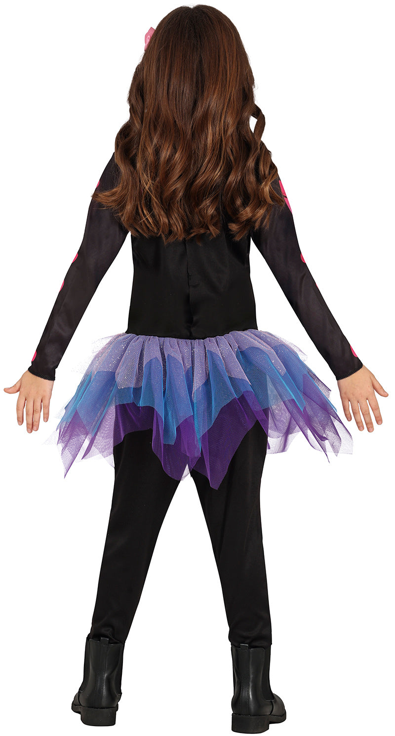 GP78060 – Skelett Märchenkönigin Halloween Kostüm – Größe: 128/134 – Farbe: Schwarz