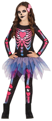 Rosa Skelett Kostüm für Mädchen mit Tutu, Bild 16