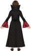 GP78073 – Vampir Halloween Kinderkostüm Rotes Schwarz – Größe: 128/134 – Farbe: Schwarz
