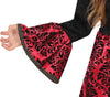 GP78073 – Vampir Halloween Kinderkostüm Rotes Schwarz – Größe: 128/134 – Farbe: Schwarz
