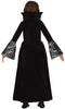 GP78077 – Vampir Halloween Kinderkostüm Langes – Größe: 128/134 – Farbe: Schwarz