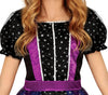 GP78085 – Hexe Halloween Zauber Sternenkleid Mit Hut – Größe: 98/104, 110/116, 128/134, 140/146 – Farbe: Schwarz