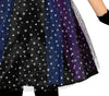 GP78085 – Hexe Halloween Zauber Sternenkleid Mit Hut – Größe: 98/104, 110/116, 128/134, 140/146 – Farbe: Schwarz