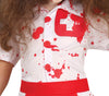 GP78096 – Zombie Krankenschwester Halloween Kostüm – Größe: 110/116, 128/134, 140/146, 98/104 – Farbe: Weiß